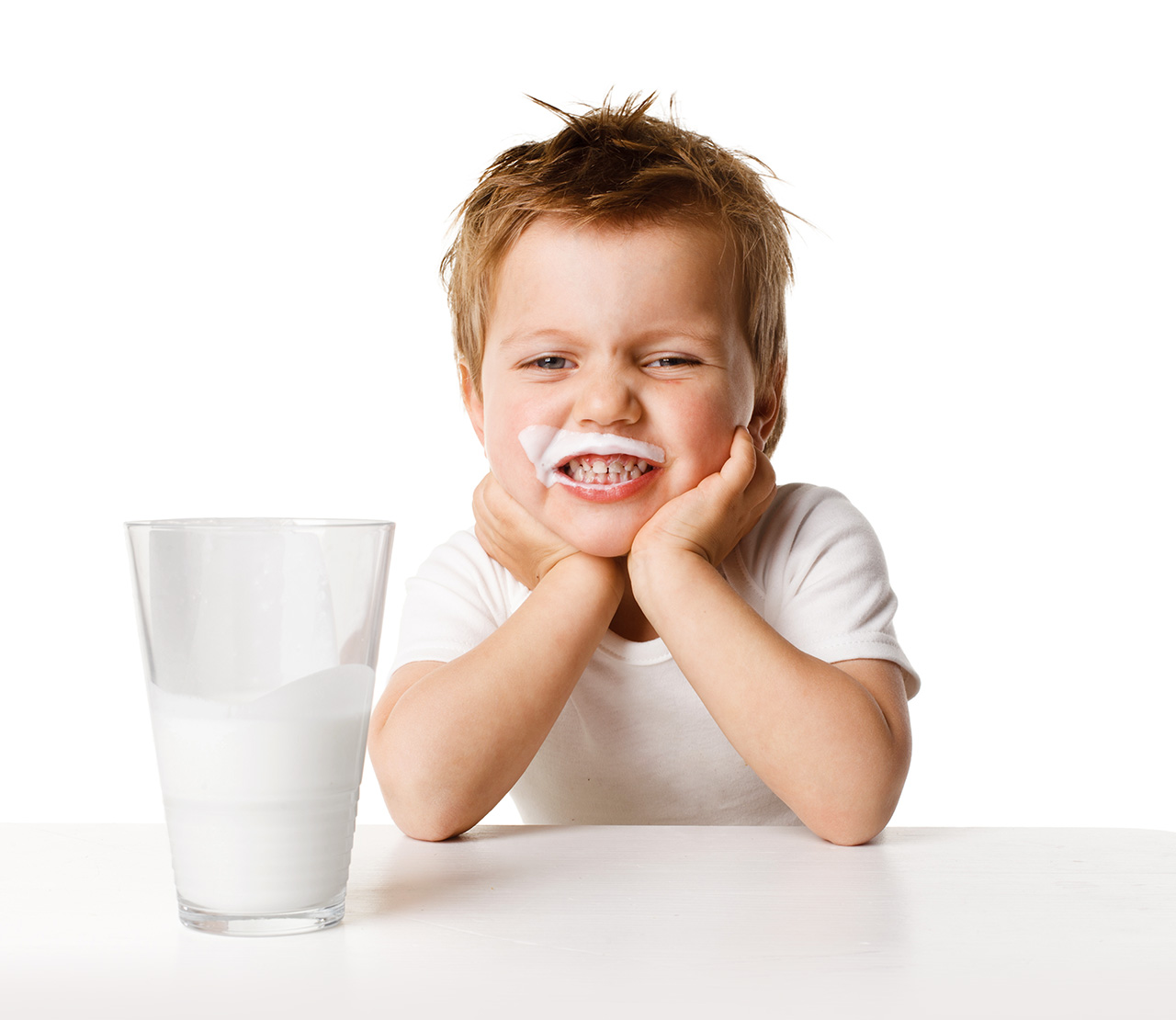 Child drinking milk